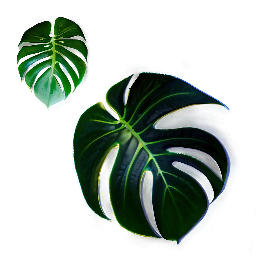 Monstera Leaf With Shadow Png 05232024 PNG image