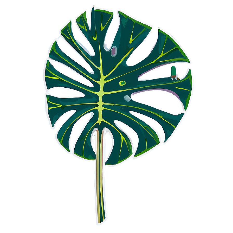 Monstera Outline Graphic Png 05232024 PNG image