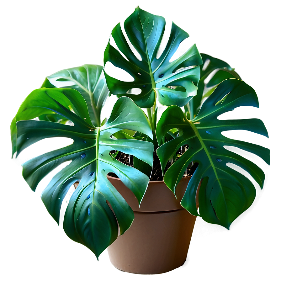 Monstera Plant Top View Png 42 PNG image