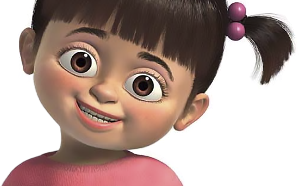 Monsters Inc Boo Close Up PNG image