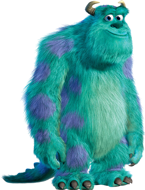 Monsters Inc Sulley Standing PNG image