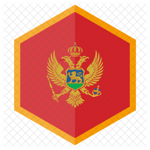 Montenegro Coatof Arms Hexagon PNG image