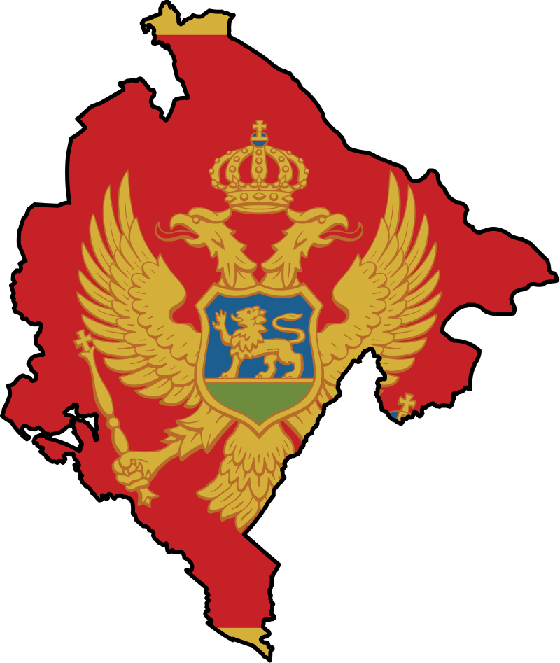 Montenegro Mapwith Coatof Arms PNG image