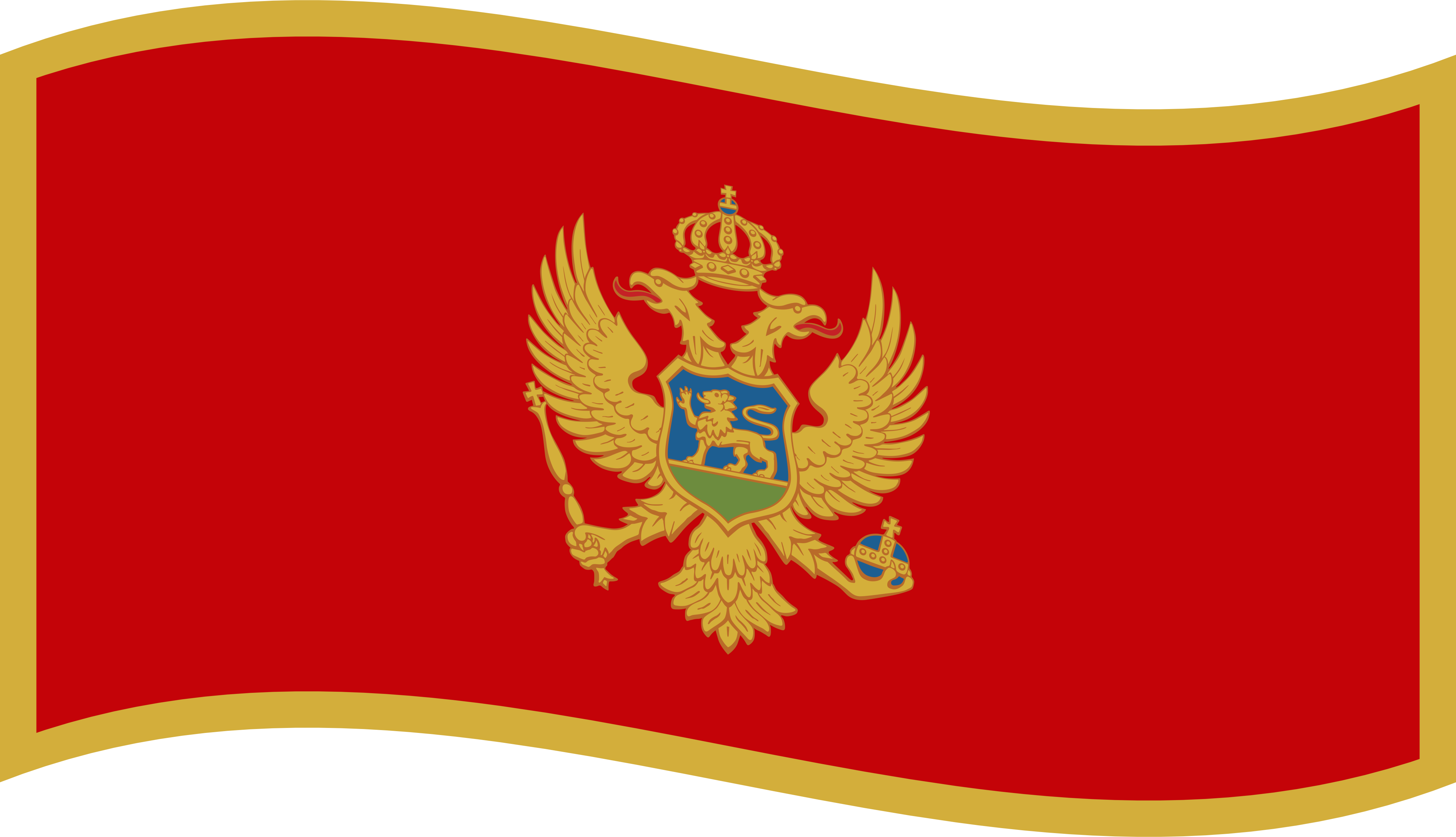Montenegro National Flag PNG image