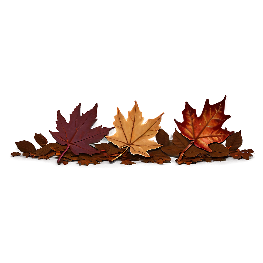 Moody Fallen Leaves Scene Png 06292024 PNG image