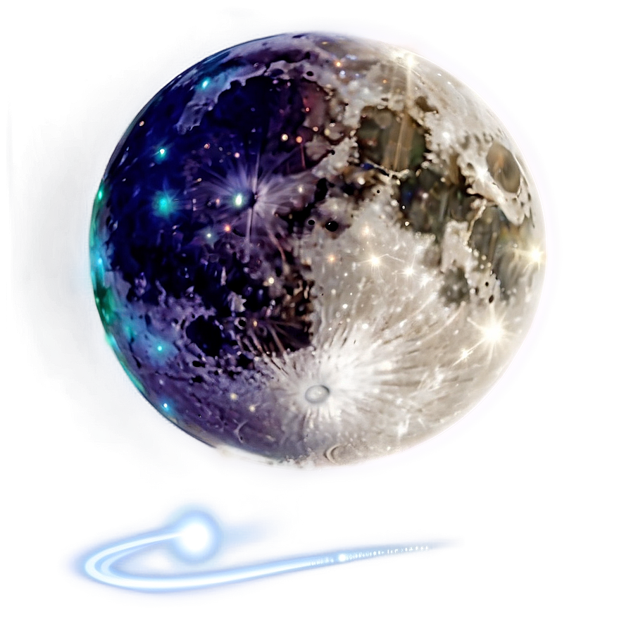 Moon And Cosmos Transparent Png Fdr34 PNG image