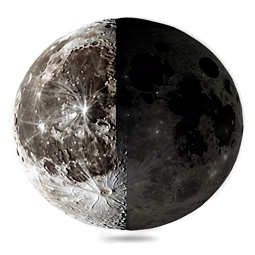 Moon Casting Shadows Png 06132024 PNG image