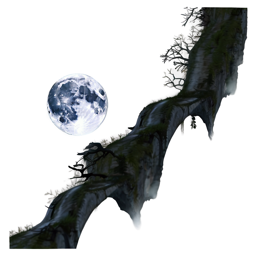 Moon Illuminated Path Png Ycf83 PNG image