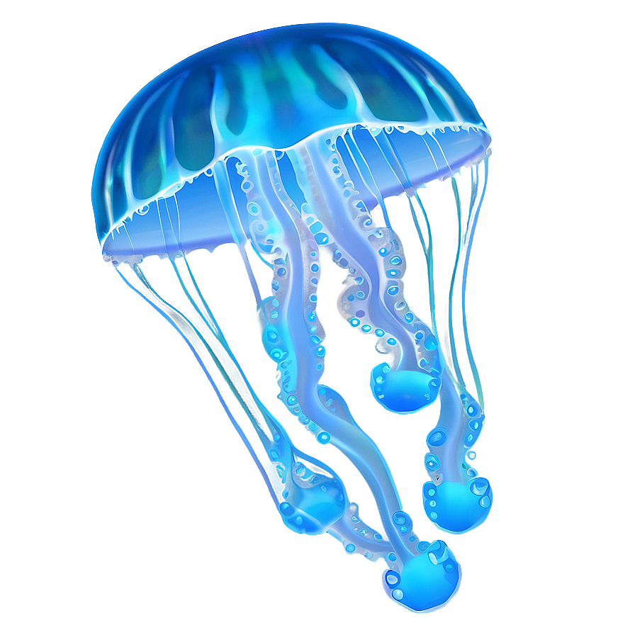 Moon Jelly In Tranquil Ocean Png 3 PNG image