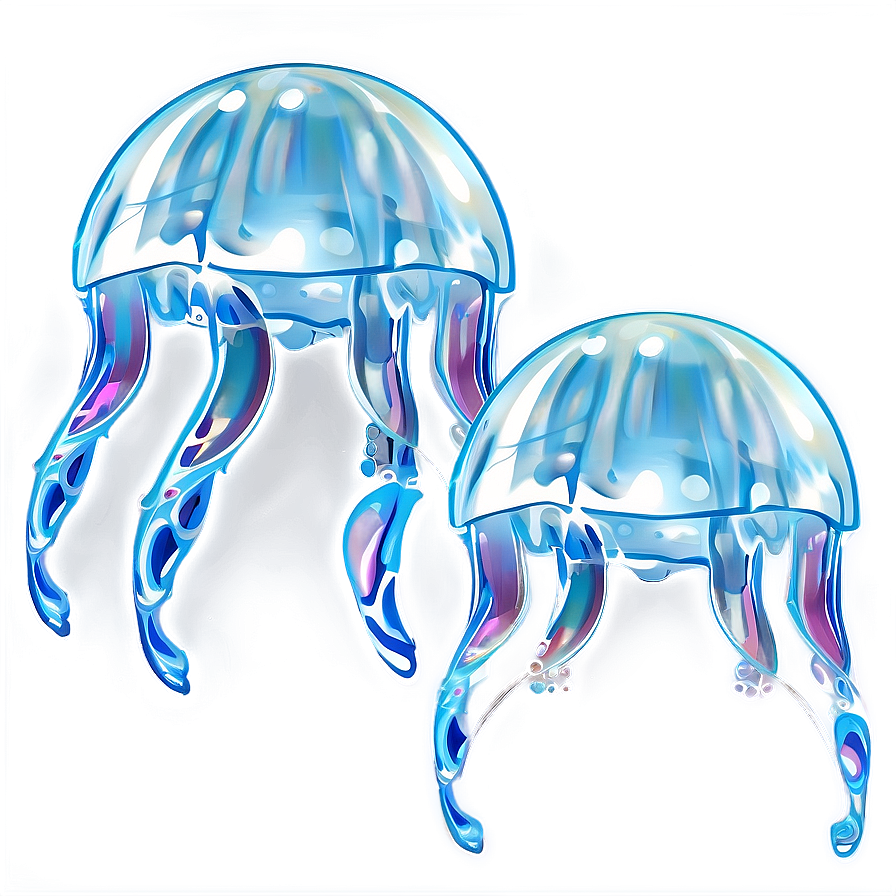 Moon Jelly Swimming Pose Png Ubs74 PNG image