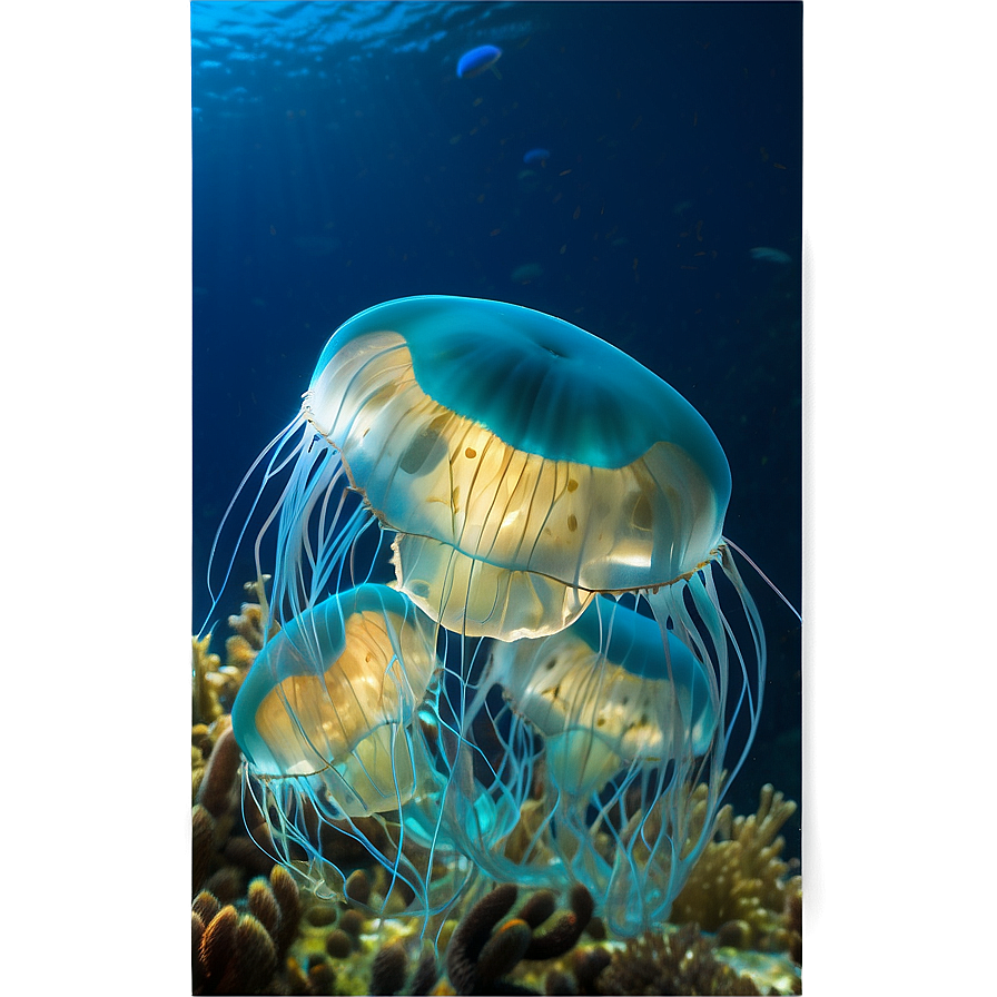 Moon Jelly Underwater Beauty Png Cqy PNG image