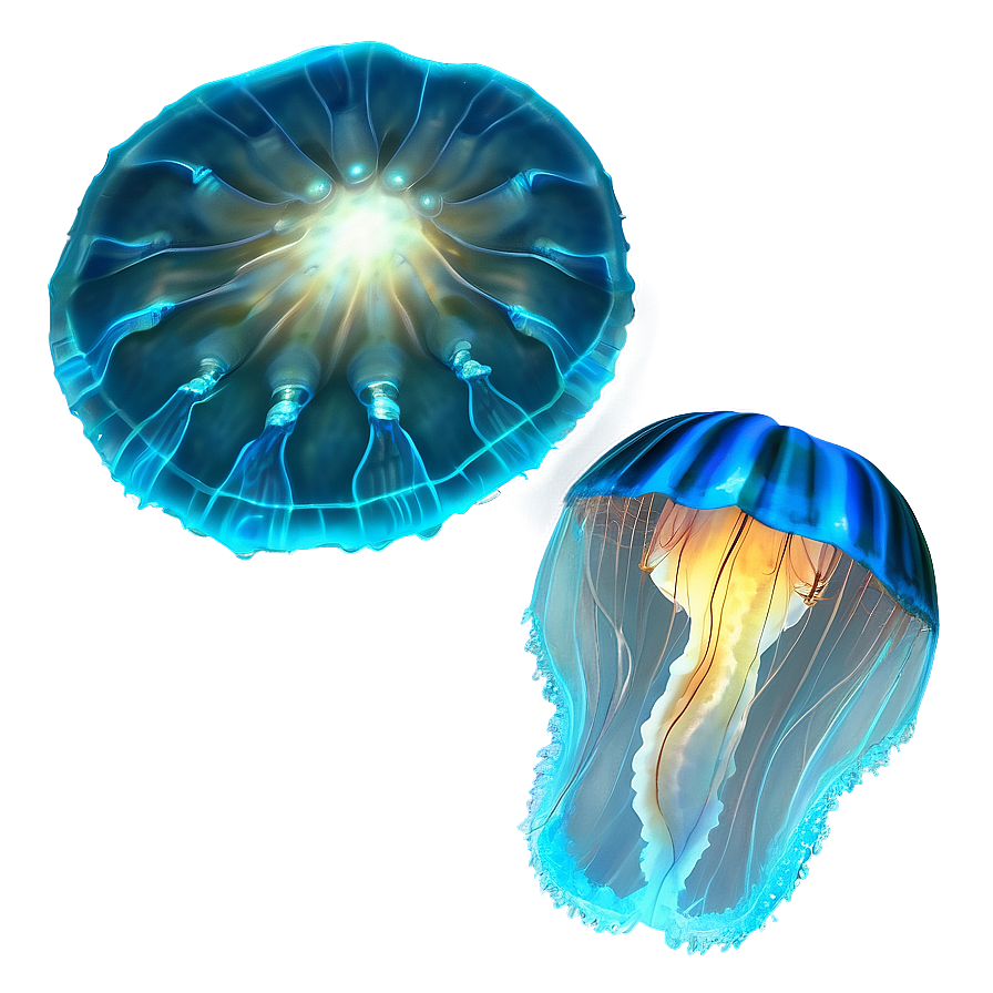 Moon Jelly With Ethereal Glow Png 06292024 PNG image