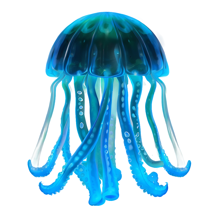 Moon Jelly With Tentacles Png Dvo40 PNG image