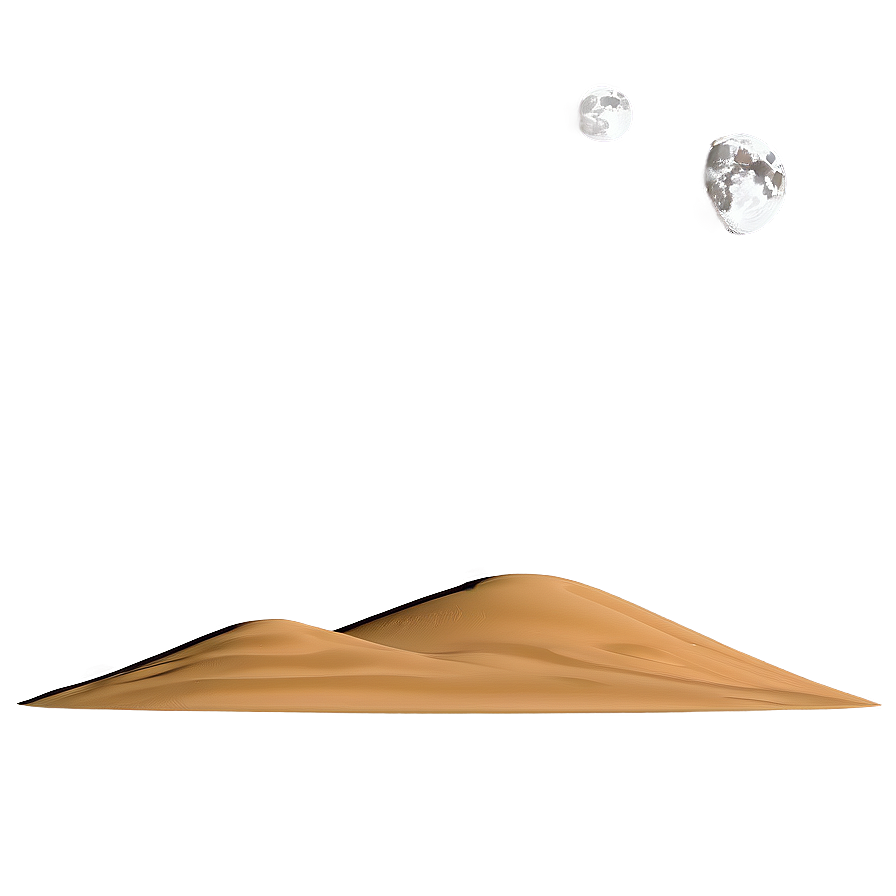 Moon Over Desert Dunes Png 74 PNG image