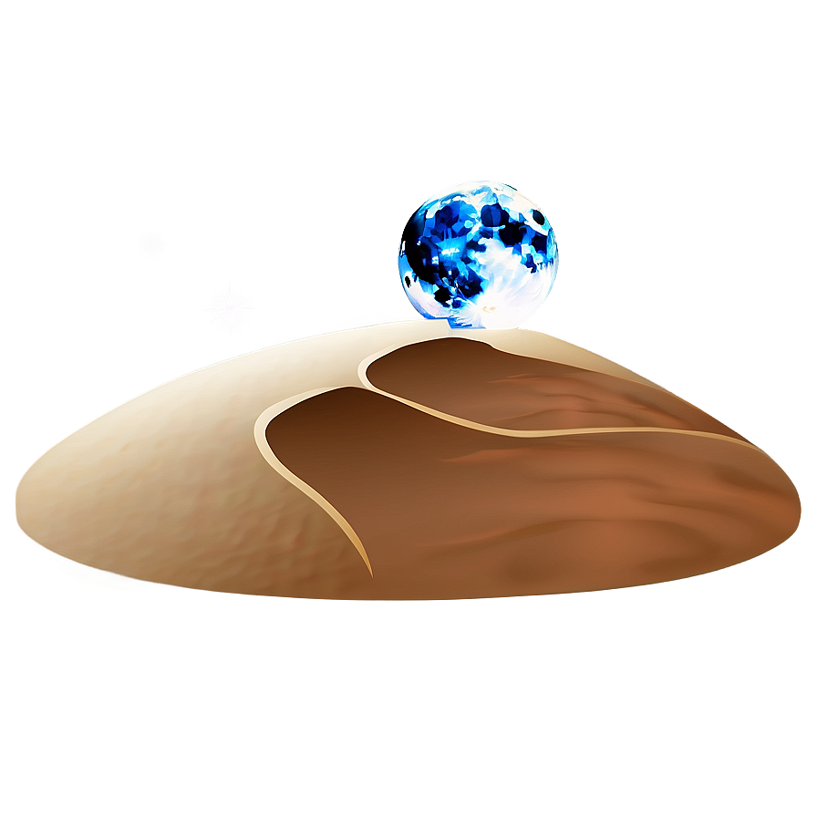 Moon Over Desert Dunes Png 81 PNG image