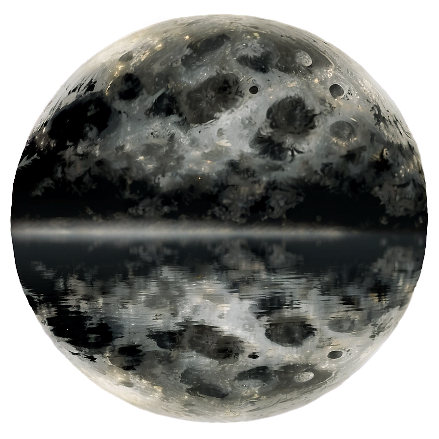 Moon Reflection Transparent Png 05252024 PNG image