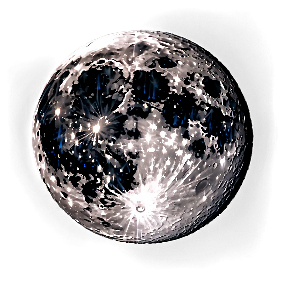 Moon Surface Night Sky View Png 06262024 PNG image