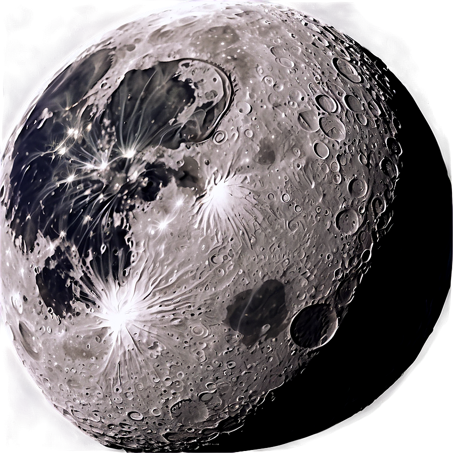 Moon Surface Night Sky View Png Xrm93 PNG image