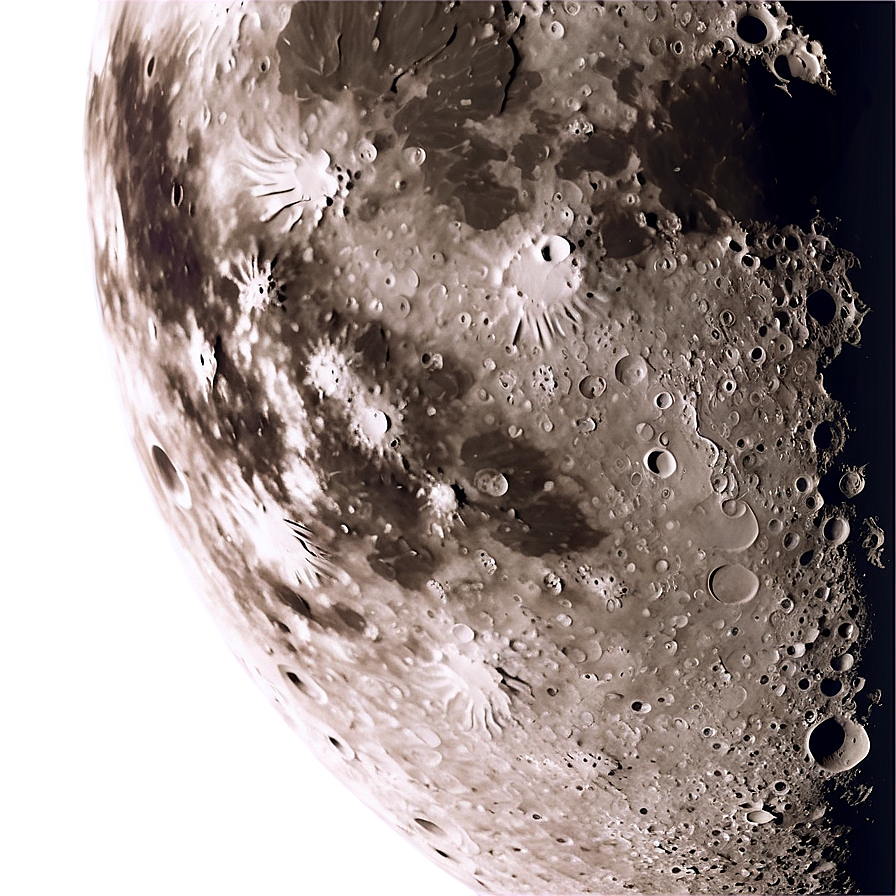 Moon Surface With Spectacular Sunrise Png Ohp PNG image