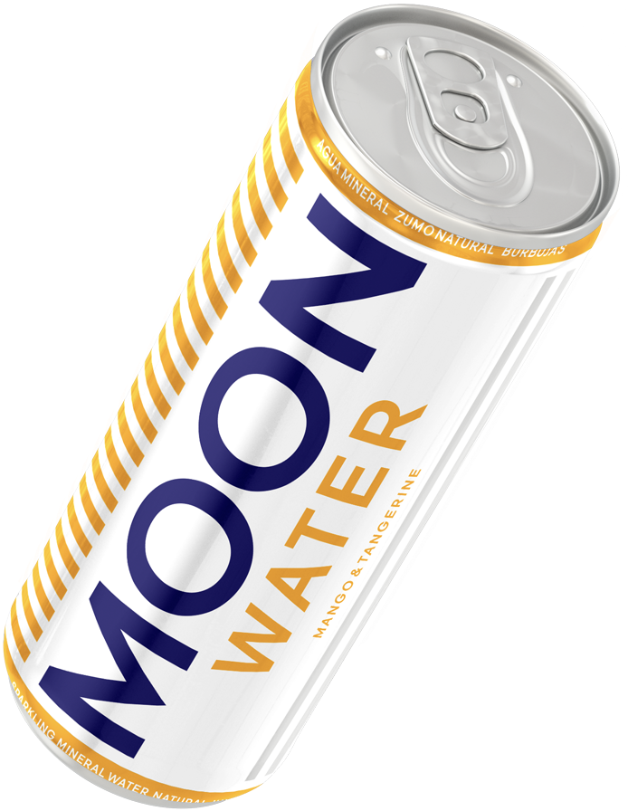 Moon Water Can Design PNG image