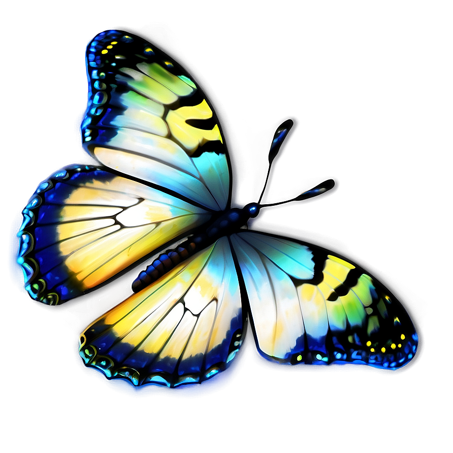 Moonlit Glow Butterfly Png 06272024 PNG image