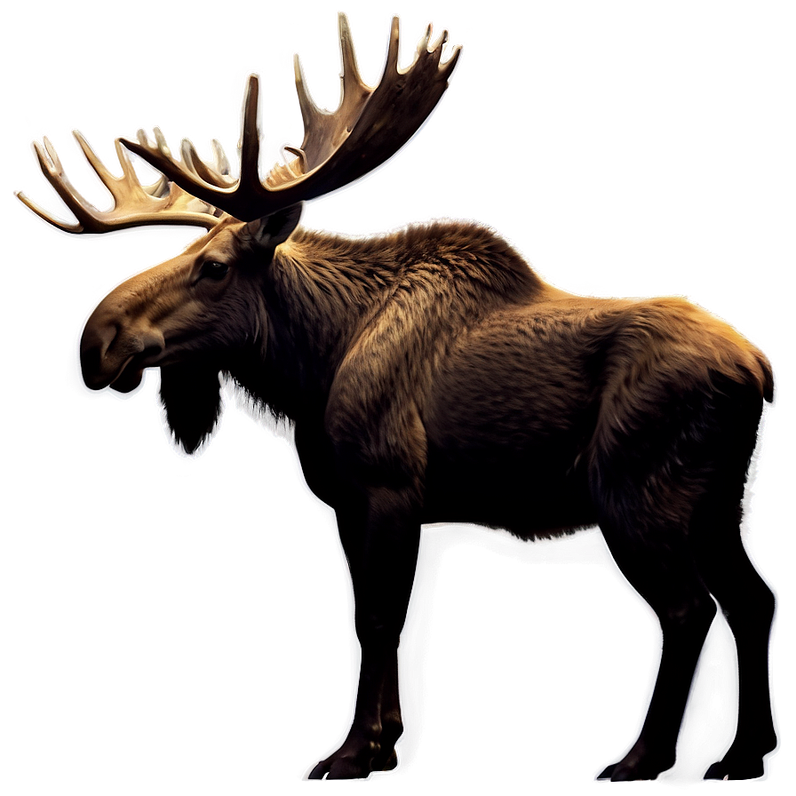 Moose Silhouette Profile Png Xqb PNG image