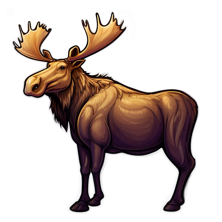 Moose Sketch Art Png 41 PNG image