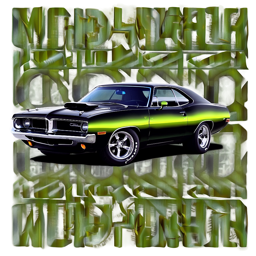 Mopar Muscle Car Graphic Png 06252024 PNG image