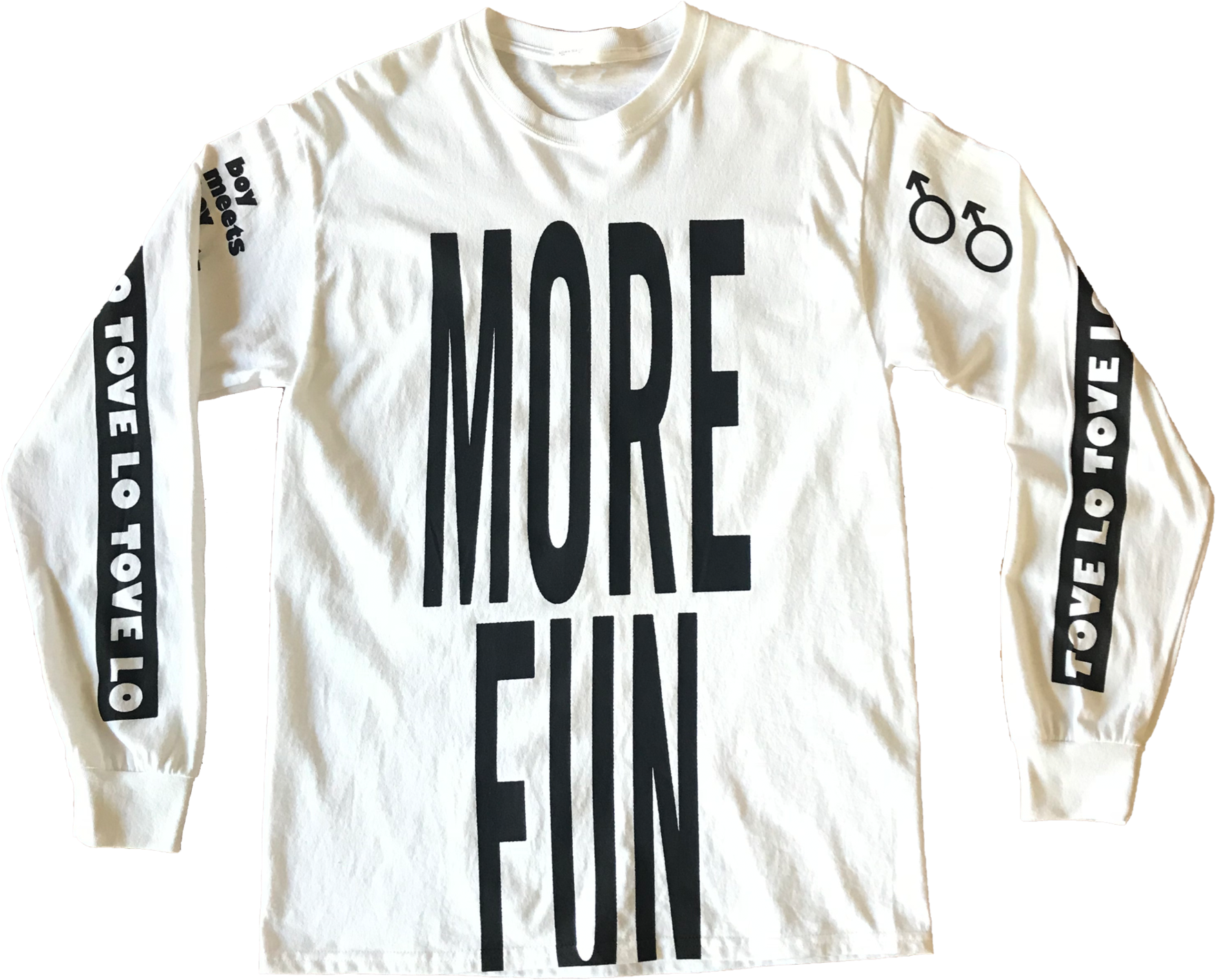 More Fun Long Sleeve Shirt PNG image