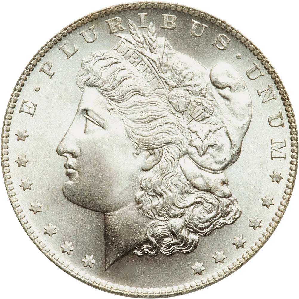 Morgan Silver Dollar Obverse PNG image