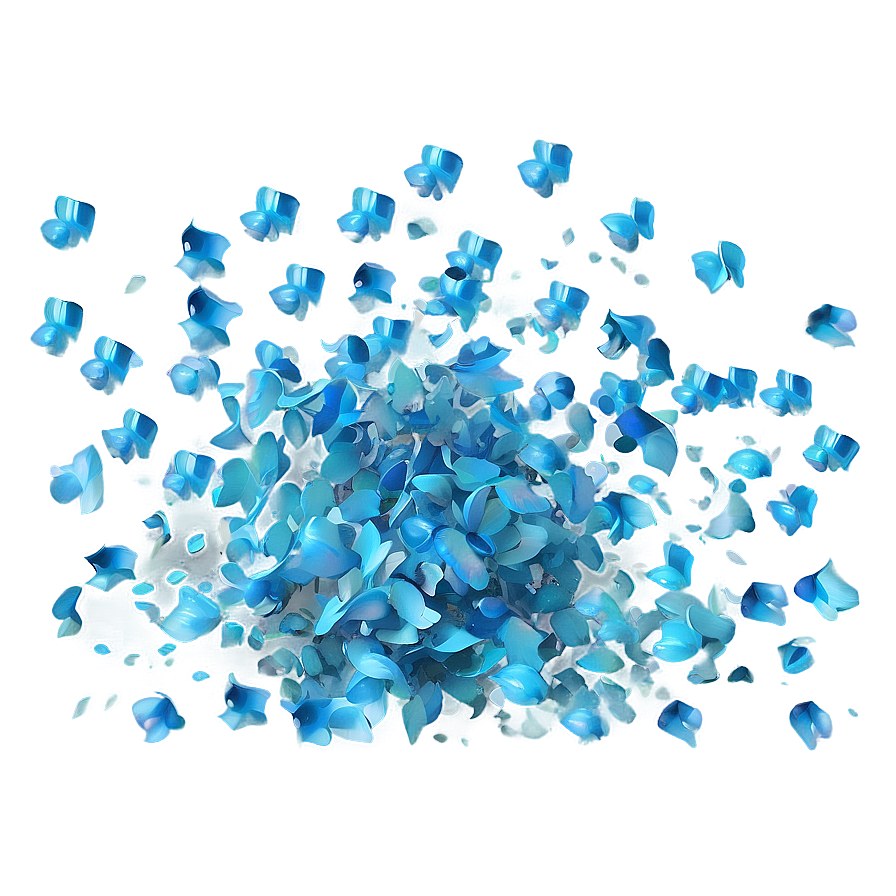 Morning Blue Confetti Scatter Png Eae29 PNG image