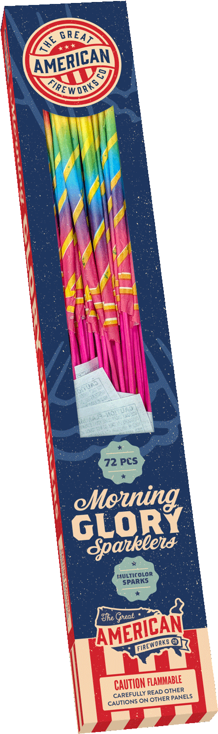 Morning Glory Sparklers Packaging PNG image