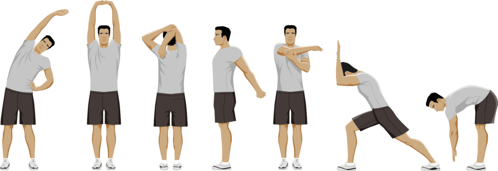 Morning Stretching Routine PNG image