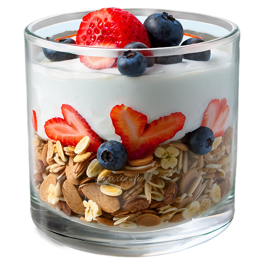 Morning Yogurt Parfait Png Rde PNG image