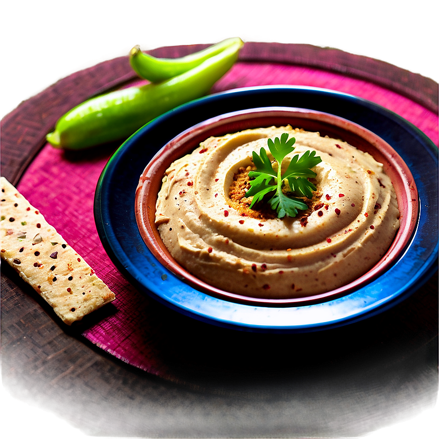 Moroccan Hummus With Ras El Hanout Png 06252024 PNG image