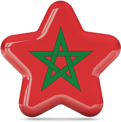 Moroccan Star Red Background PNG image