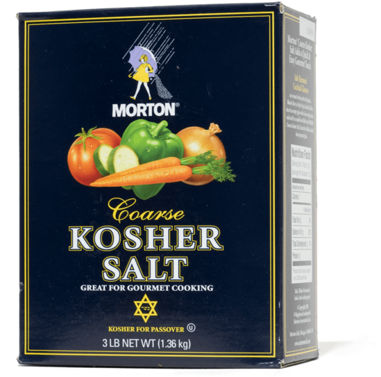 Morton Coarse Kosher Salt Box PNG image