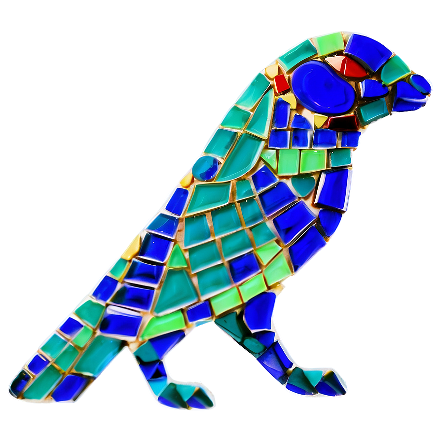 Mosaic Animal Figures Png 4 PNG image