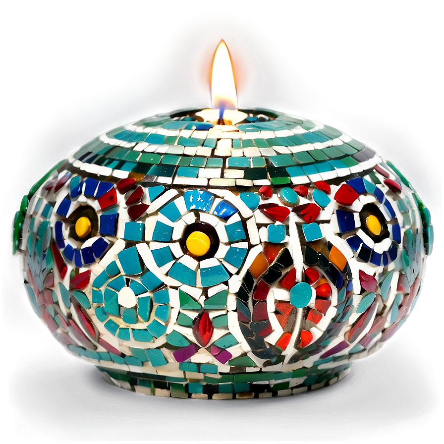 Mosaic Candle Holder Png 15 PNG image