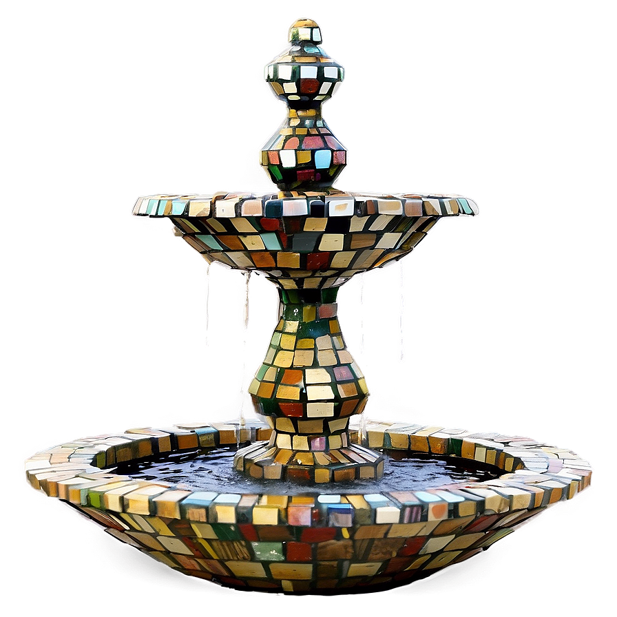 Mosaic Fountain Ideas Png 8 PNG image