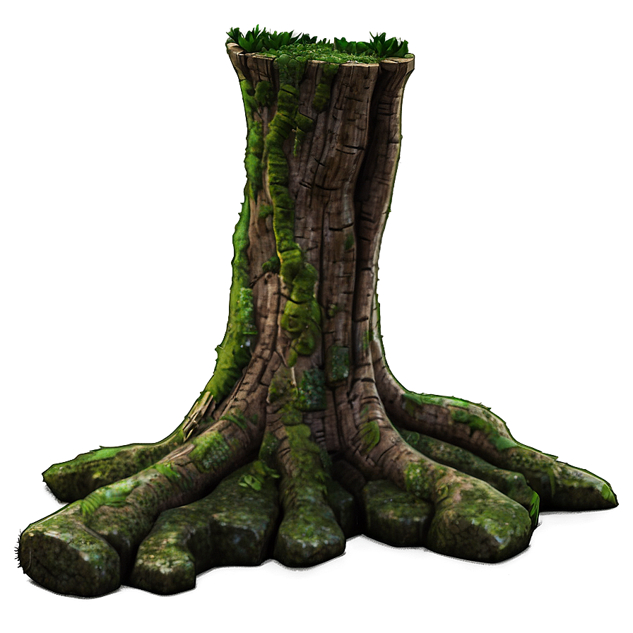 Mossy Tree Trunk Png 05242024 PNG image