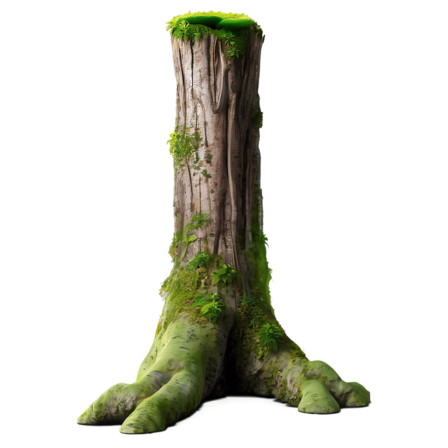 Mossy Tree Trunk Png 05242024 PNG image