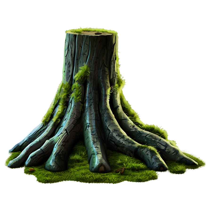 Mossy Tree Trunk Png 05242024 PNG image