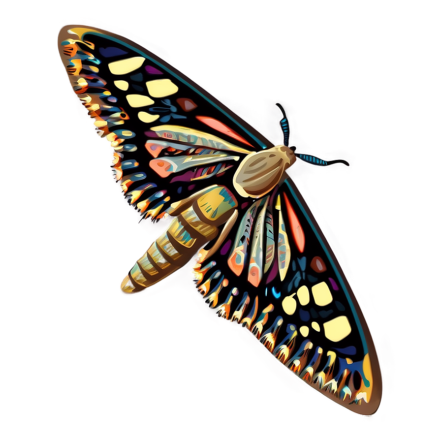 Moth Clipart Png 05242024 PNG image