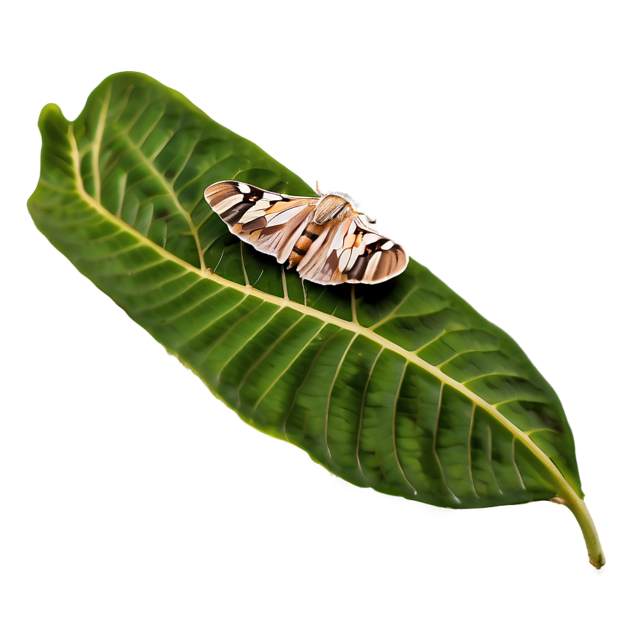 Moth On Leaf Png 93 PNG image