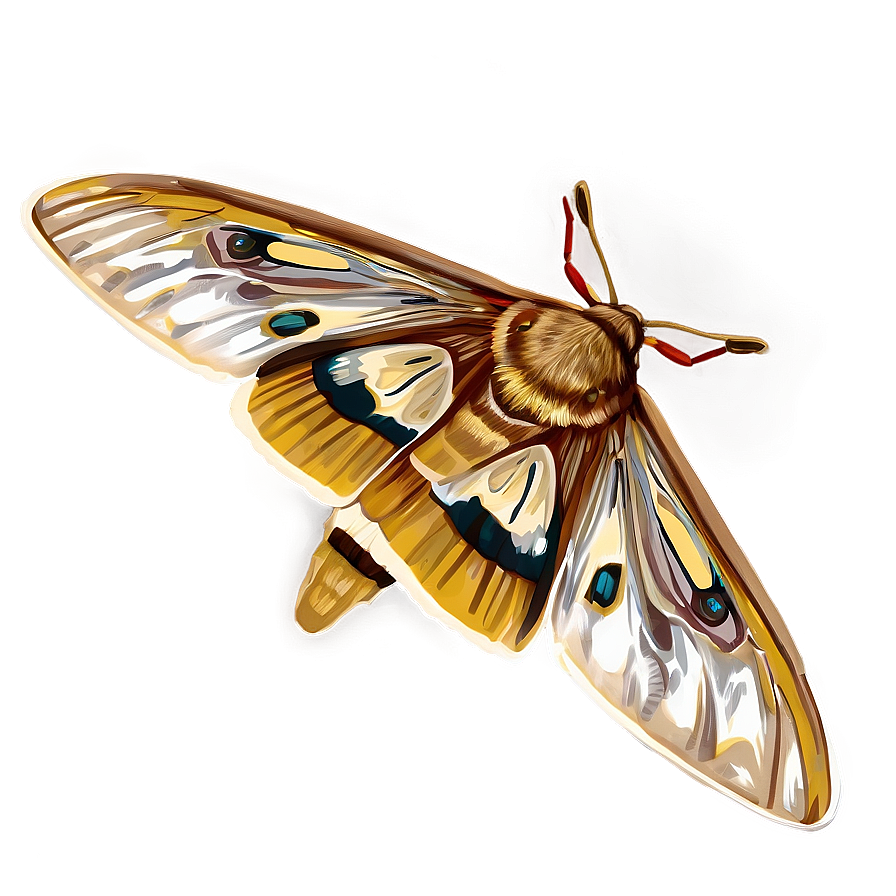 Moth Sketch Png 05242024 PNG image