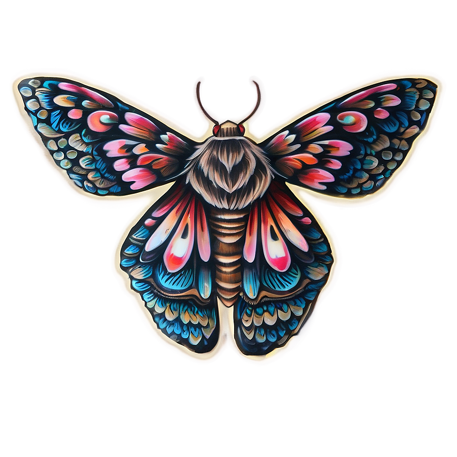 Moth Tattoo Design Png Qdo PNG image