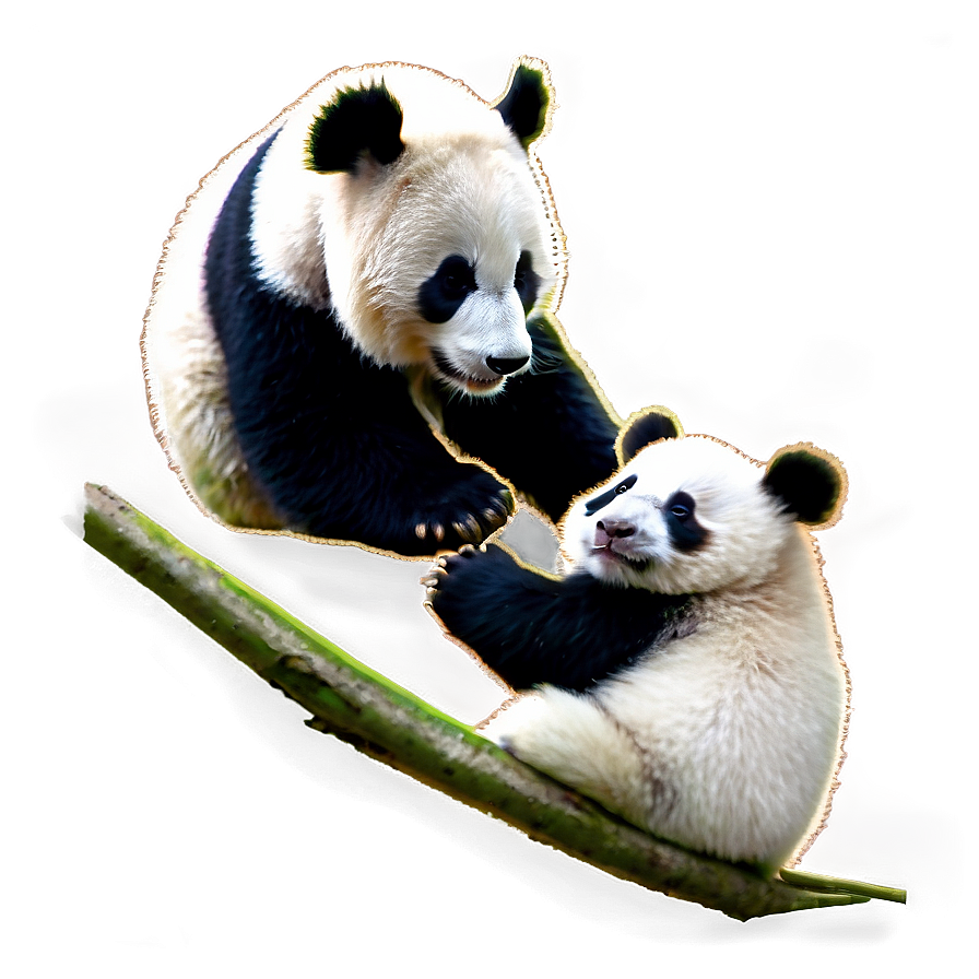 Mother And Baby Panda Png 55 PNG image