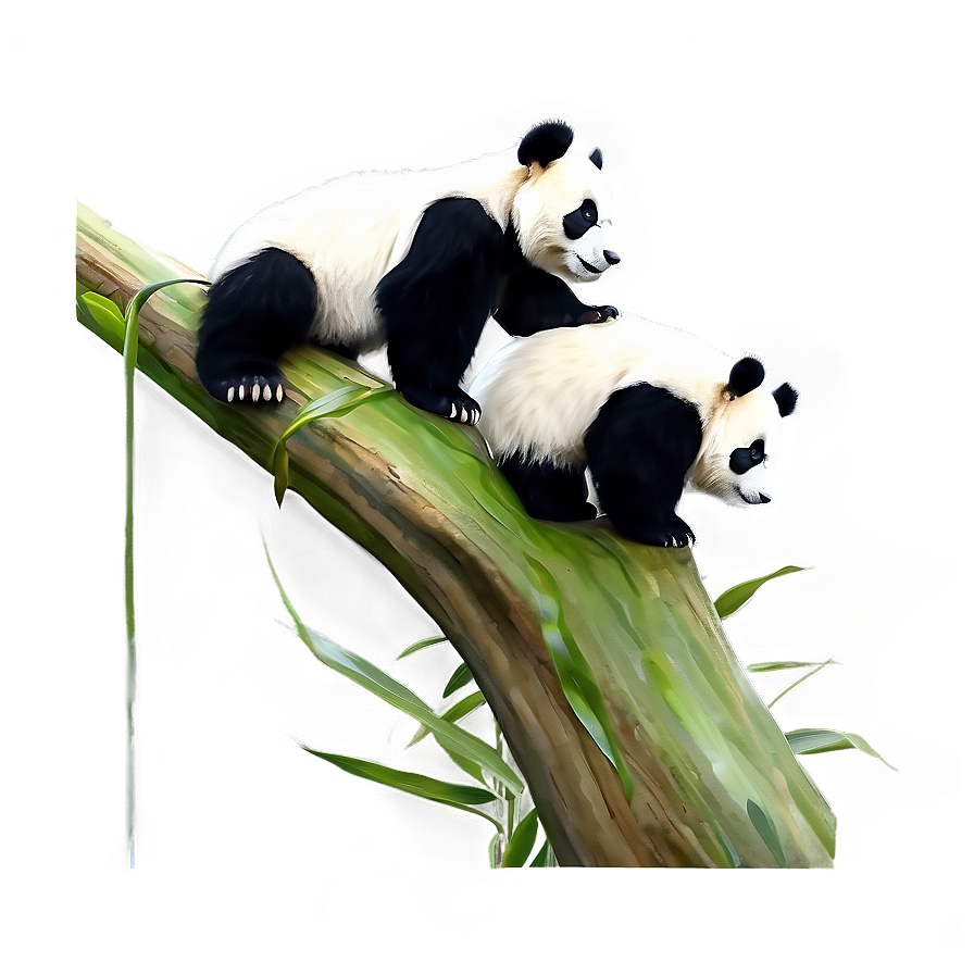 Mother And Baby Panda Png Bmu PNG image