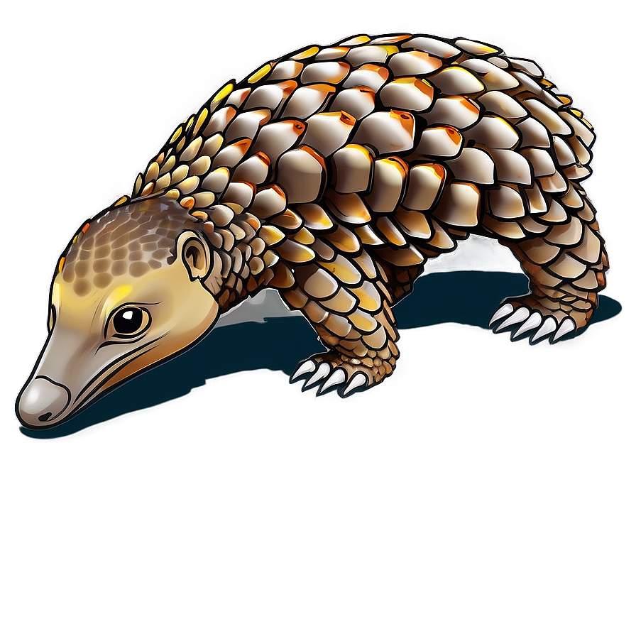 Mother And Baby Pangolin Png 06212024 PNG image